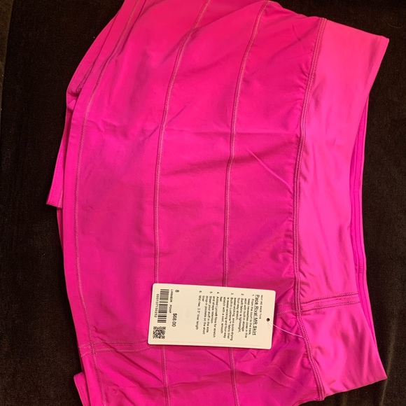 NWT Lululemon Pace Rival Skirt in Pow Pink (4) - Picture 7 of 12